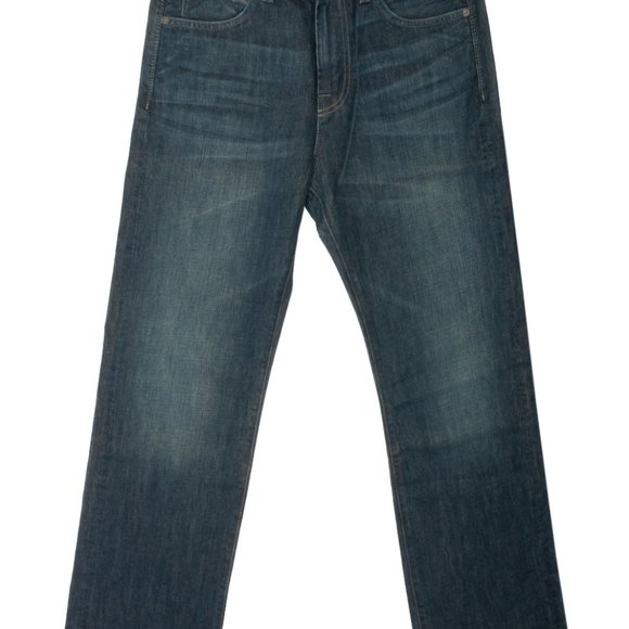 7 For All Mankind Medium Wash Austyn Relaxed Straight Leg Jeans - Picture 2 of 3